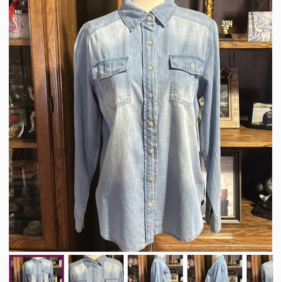 89th and Madison Denim Shirt NWT - Picture 1 of 2